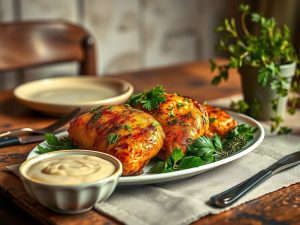 Herbed Garlic Chicken Sauce for Airfryer