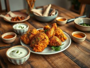 Airy Spiced Fried Chicken Airfryer Dip