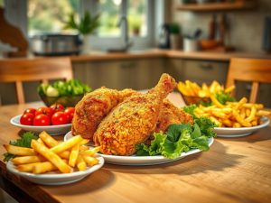 Spiced Airfryer Fried Chicken Delight